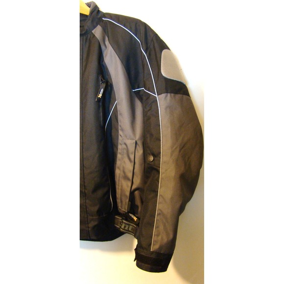 NEW! Xelement Motorcycle Jacket BIG & TALL Black/Gray Zip Out Liner SIZE 3XL  AC - Picture 10 of 15